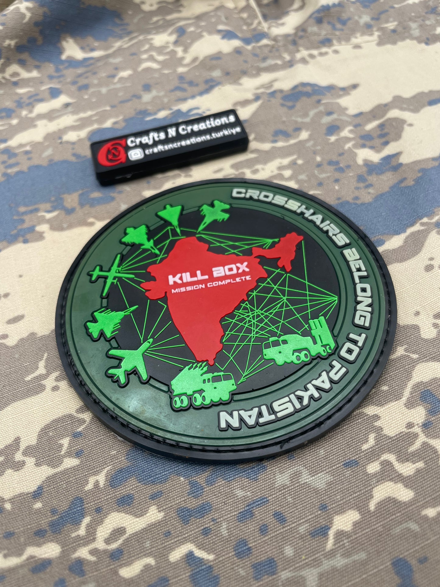 PAF Kill Box Patch (GLOWS IN DARK)