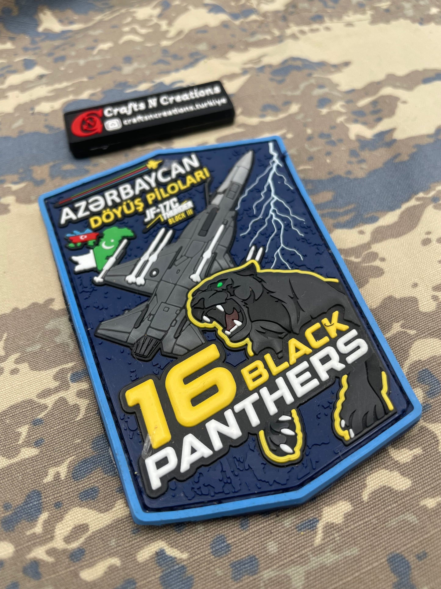 Azerbaijan Air Force Jf-17 Black Panthers Patch