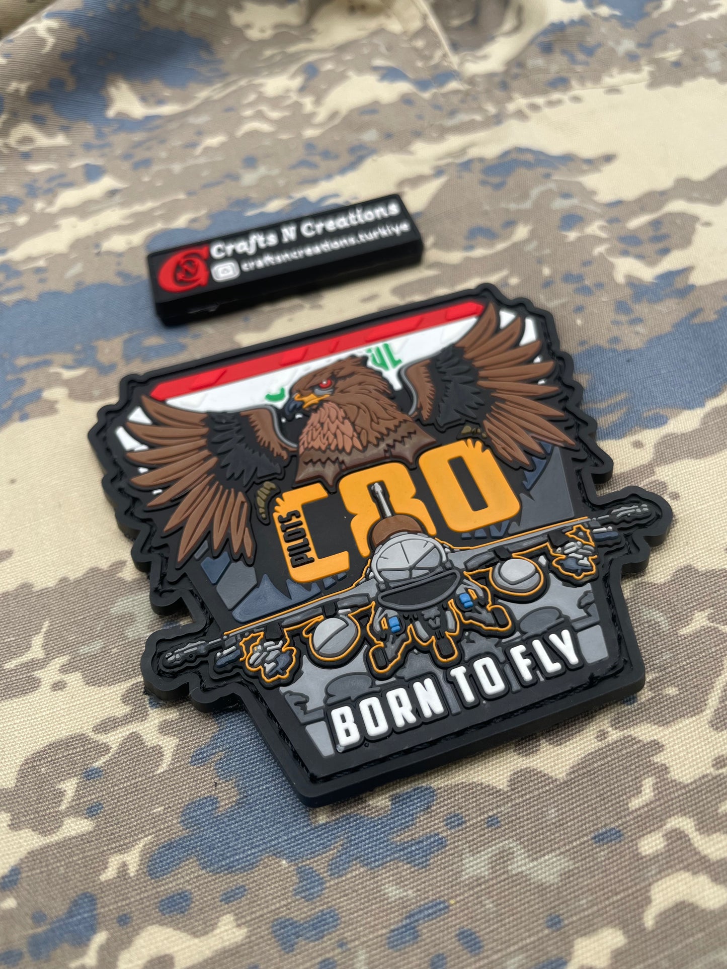 IRAQ Air Force F-16 Born To Fly Patch