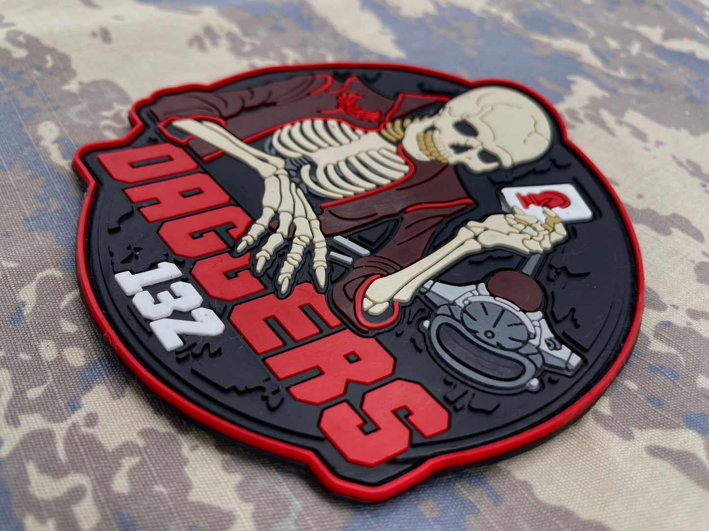 F-16 DAGGERS 132 SQ skeleton patch