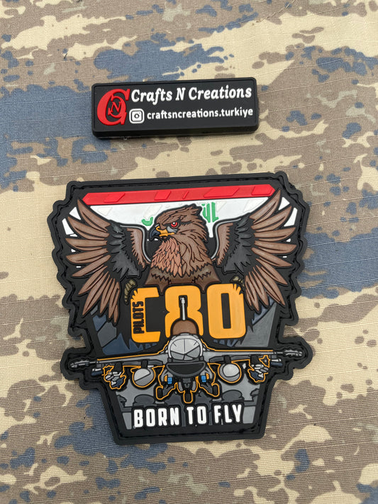 IRAQ Air Force F-16 Born To Fly Patch
