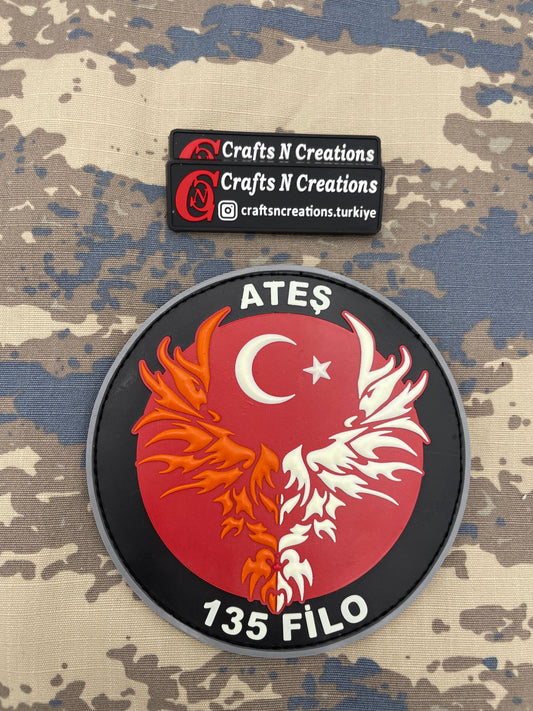 135 Ates SQ patch ( glow in the dark