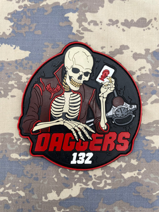 F-16 DAGGERS 132 SQ  skeleton patch